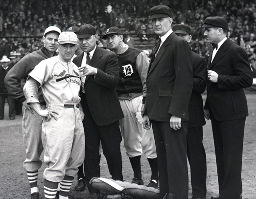 Ground Rules Conference before Game One of 1934 World Series